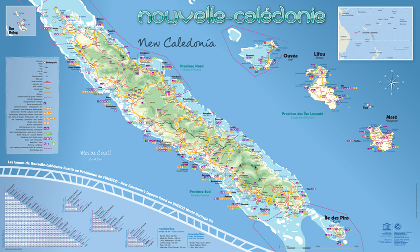 carte nouvelle caledonie