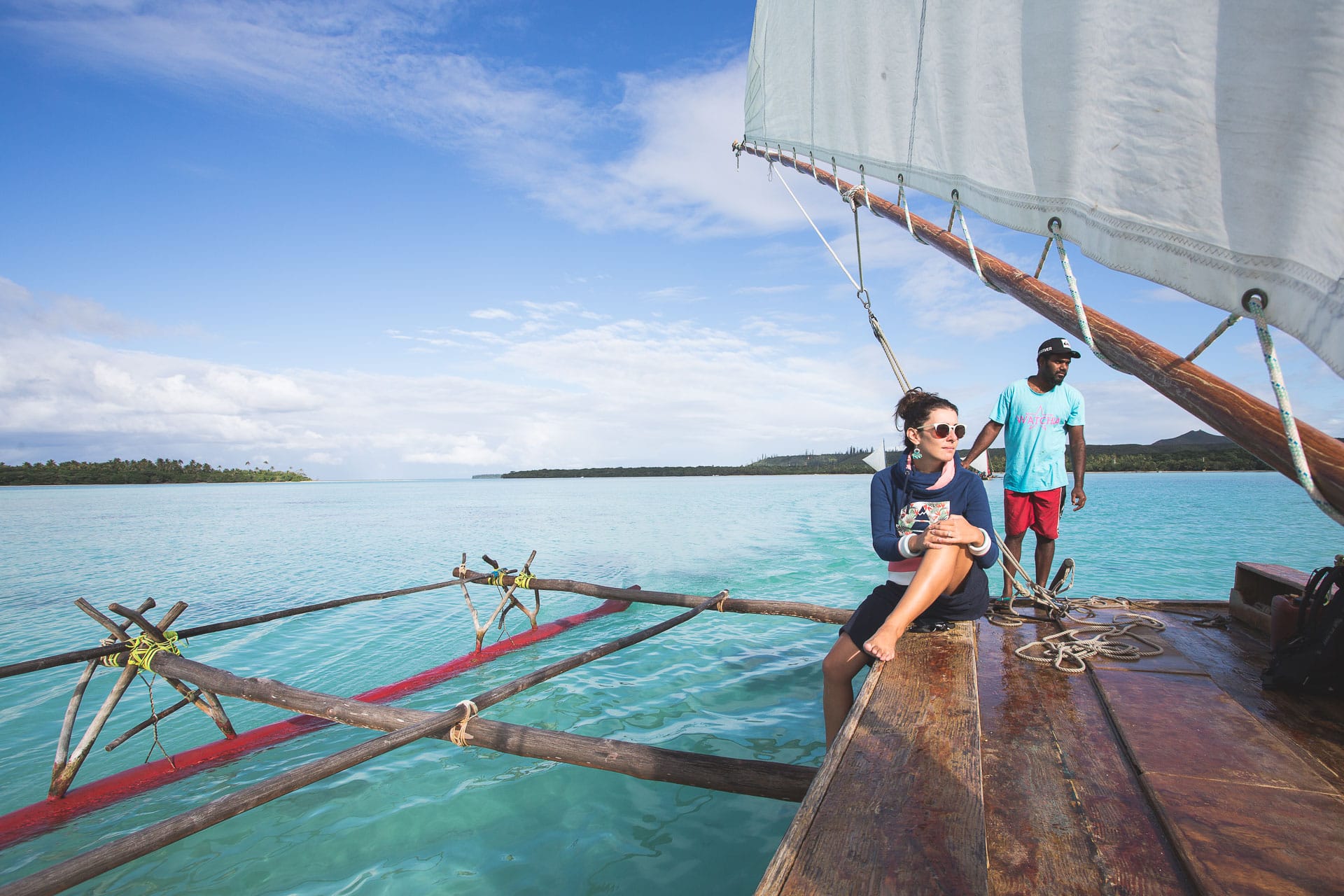 balade pirogue traditionnelle ile des pins baie upi